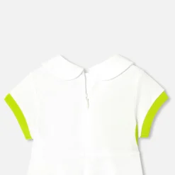 Jacadi Dresses|Baby girl polo dress White/Multicolour