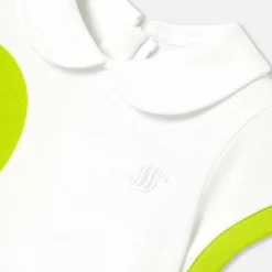 Jacadi Dresses|Baby girl polo dress White/Multicolour