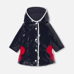 Jacadi Coats And Outerwear|Toddler Coats & Puffer Jackets|Baby girl raincoat Jacadi Navy