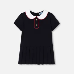 Jacadi Dresses|Baby girl short-sleeved dress Jacadi Navy