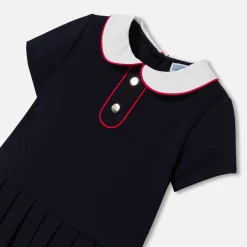 Jacadi Dresses|Baby girl short-sleeved dress Jacadi Navy