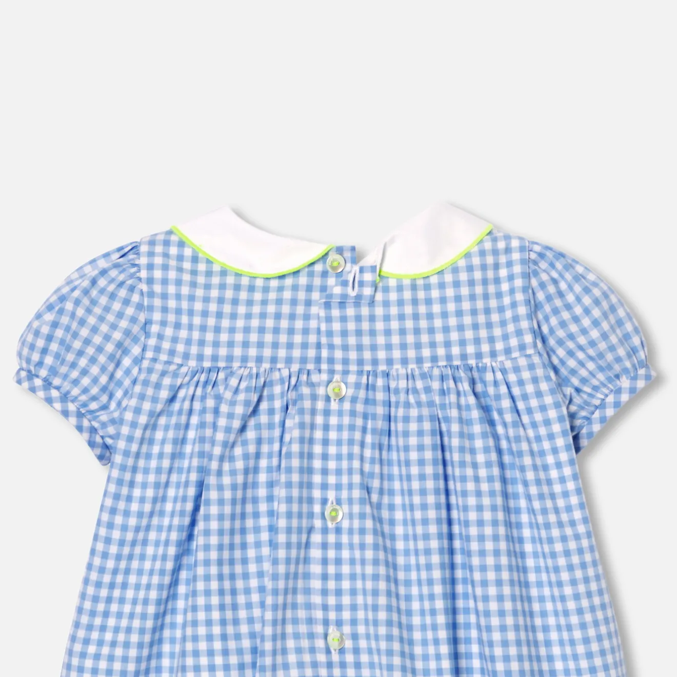 Jacadi Dresses|Baby girl short-sleeved dress Blue/White