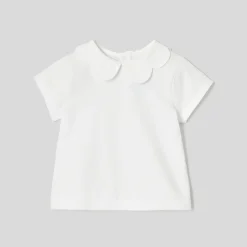 Jacadi Polos And T-Shirts|Baby girl short-sleeved T-shirt Jacadi White