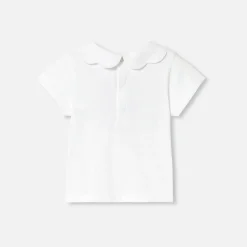 Jacadi Polos And T-Shirts|Baby girl short-sleeved T-shirt Jacadi White