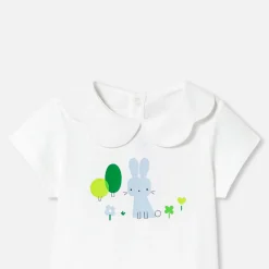 Jacadi Polos And T-Shirts|Baby girl short-sleeved T-shirt Jacadi White