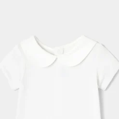 Jacadi Bodysuits|Baby girl short sleeves bodysuit Jacadi White