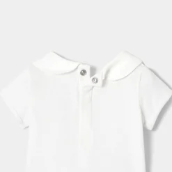 Jacadi Bodysuits|Baby girl short sleeves bodysuit Jacadi White