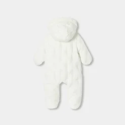 Jacadi Coats And Outerwear|Girl Coats & Puffer Jackets|Baby girl snowsuit Jacadi soft white