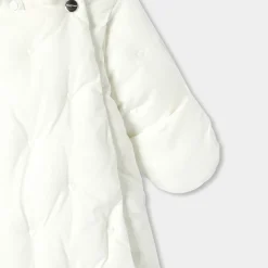 Jacadi Coats And Outerwear|Girl Coats & Puffer Jackets|Baby girl snowsuit Jacadi soft white