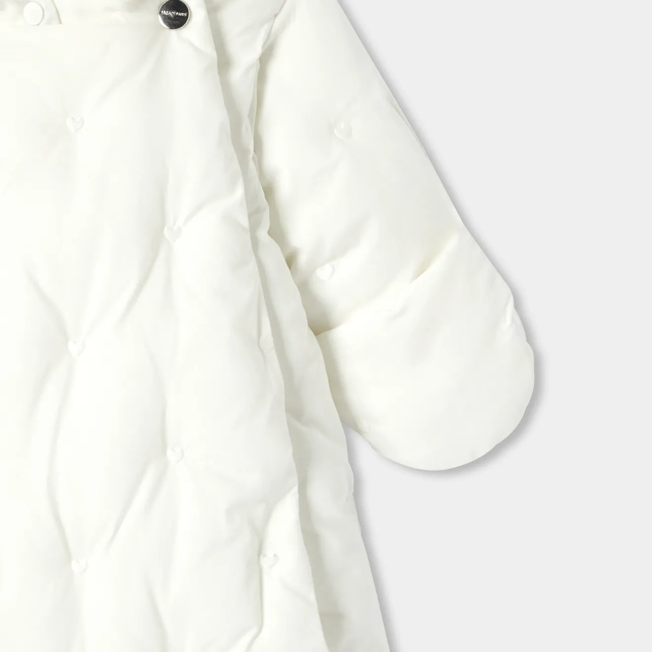 Jacadi Coats And Outerwear|Girl Coats & Puffer Jackets|Baby girl snowsuit Jacadi soft white