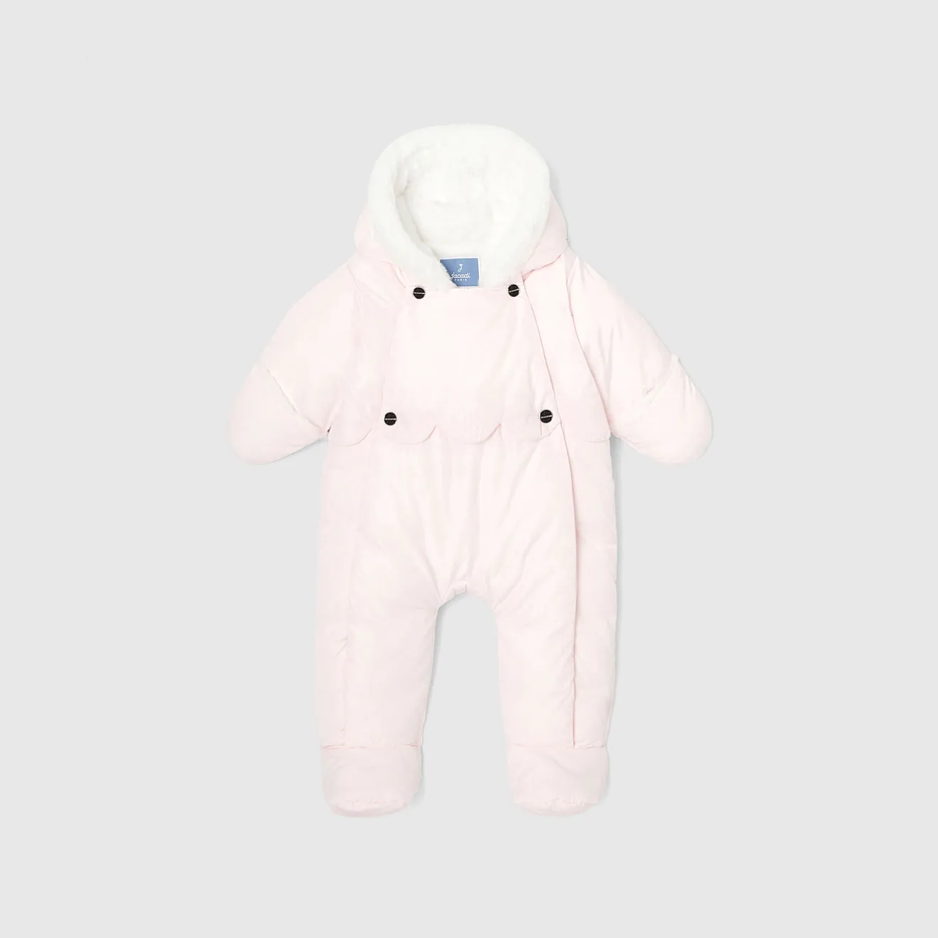 Jacadi Coats And Outerwear|Baby Snowsuits & Burnous|Baby girl snowsuit Jacadi pale Pink