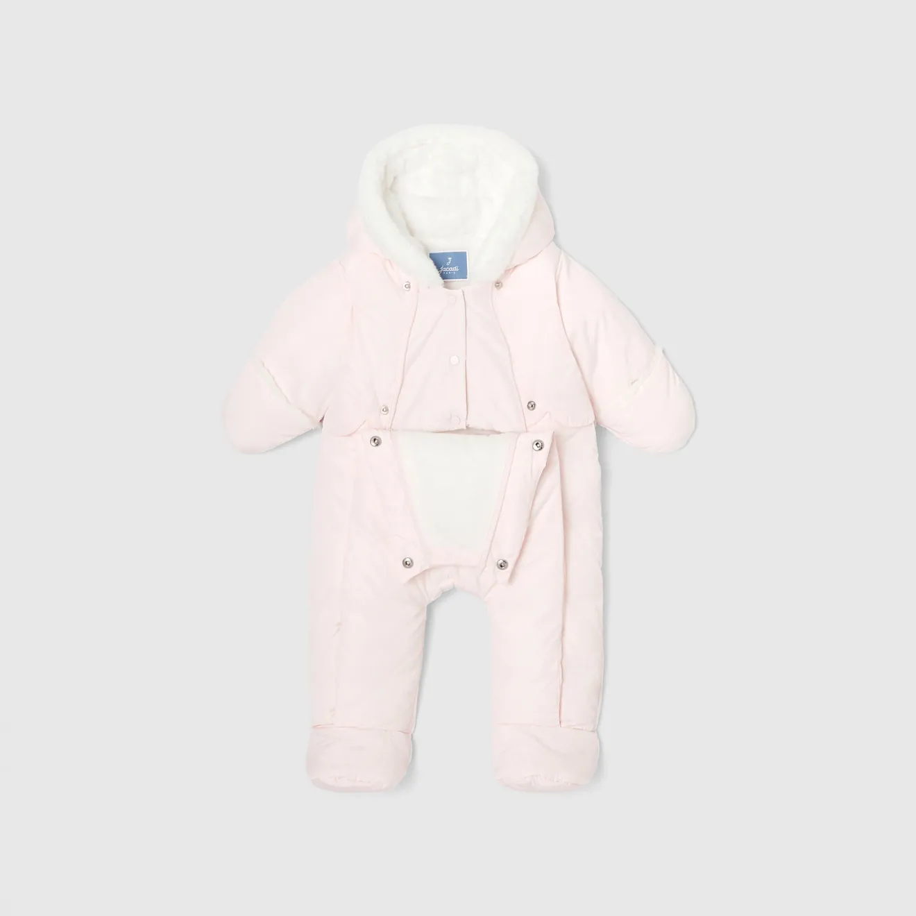 Jacadi Coats And Outerwear|Baby Snowsuits & Burnous|Baby girl snowsuit Jacadi pale Pink