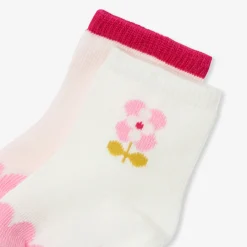 Jacadi Tights, Socks And Booties|Accessories|Baby girl socks duo Pink/Multicolour