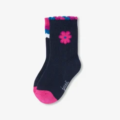 Jacadi Tights, Socks And Booties|Accessories|Baby girl socks duo Navy/Pink