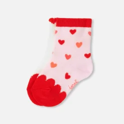 Jacadi Tights, Socks And Booties|Accessories|Baby girl socks duo Pink/Multicolour