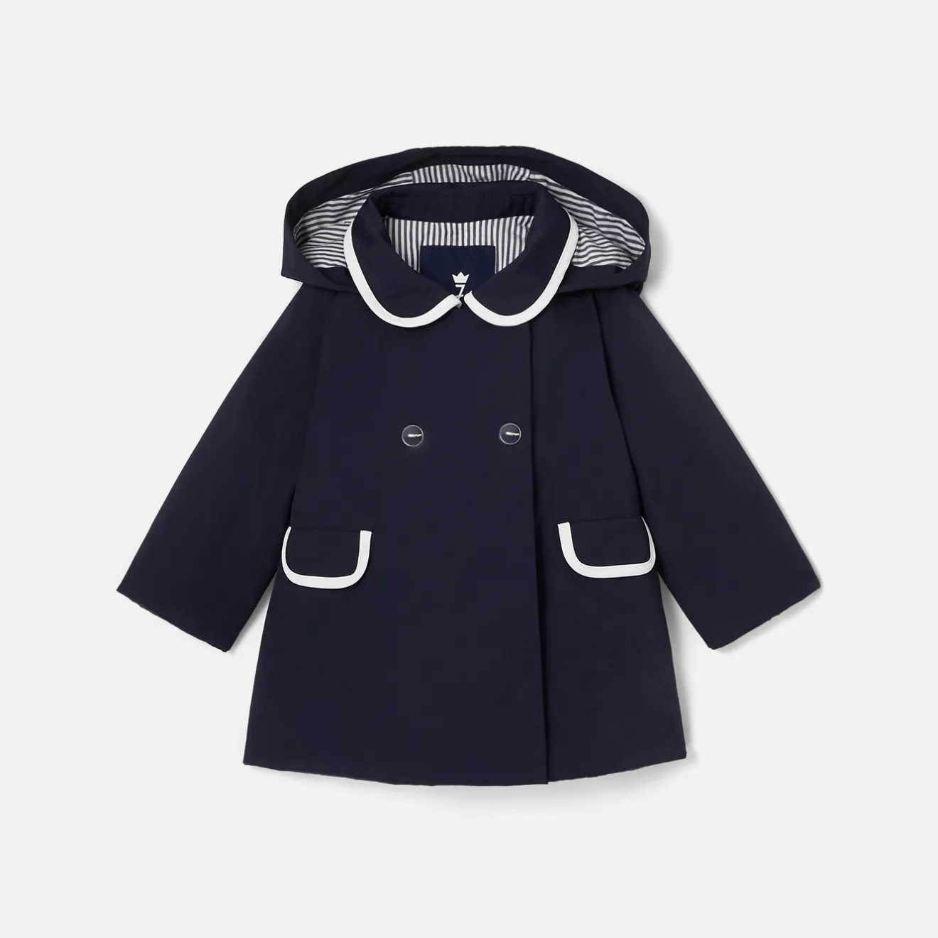 Jacadi Coats And Outerwear|Toddler Coats & Puffer Jackets|Baby girl Spring coat Jacadi Navy