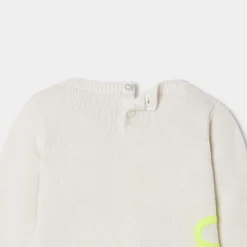 Jacadi Cardigans, Sweaters And Sweatshirts|Baby girl sweater with embroidered flowers Jacadi soft white