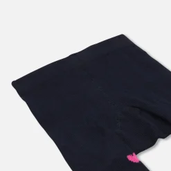 Jacadi Tights, Socks And Booties|Accessories|Baby girl tights with tulip heart design Navy/Multicolour