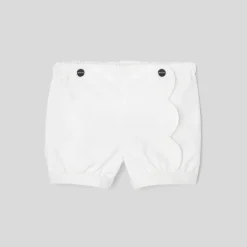 Jacadi Pants And Shorts|Baby girl twill shorts Jacadi White