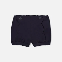 Jacadi Pants And Shorts|Baby girl twill shorts Jacadi Navy