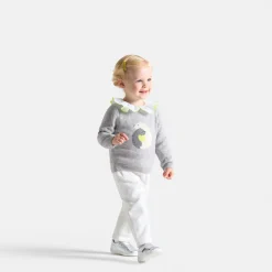 Jacadi Pants And Shorts|Baby girl velour pants Jacadi soft white