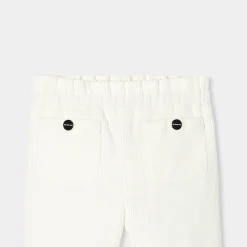 Jacadi Pants And Shorts|Baby girl velour pants Jacadi soft white