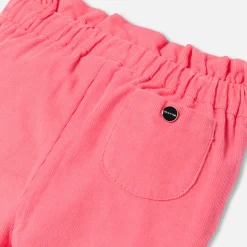 Jacadi Pants And Shorts|Baby girl velour pants Coral