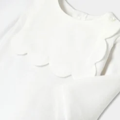 Jacadi Pajamas|Baby girl velvet bouclette pajamas Jacadi White