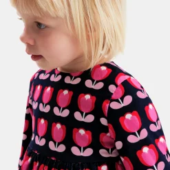 Jacadi Dresses|Baby girl velvet dress Multicolour
