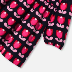 Jacadi Dresses|Baby girl velvet dress Multicolour