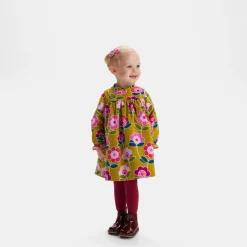 Jacadi Dresses|Baby girl velvet dress Mustard