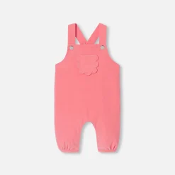 Jacadi Bloomers, Overalls And Sets|Baby girl velvet overalls Coral