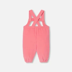 Jacadi Bloomers, Overalls And Sets|Baby girl velvet overalls Coral