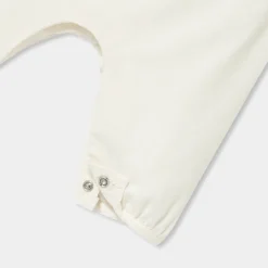 Jacadi Bloomers, Overalls And Sets|Baby girl velvet overalls Jacadi soft white
