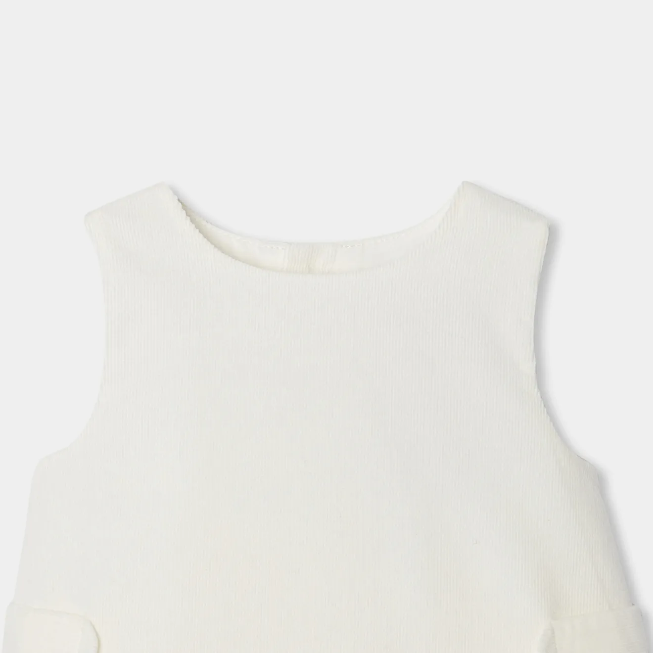 Jacadi Dresses|Baby girl velvet pinafore dress Jacadi soft white