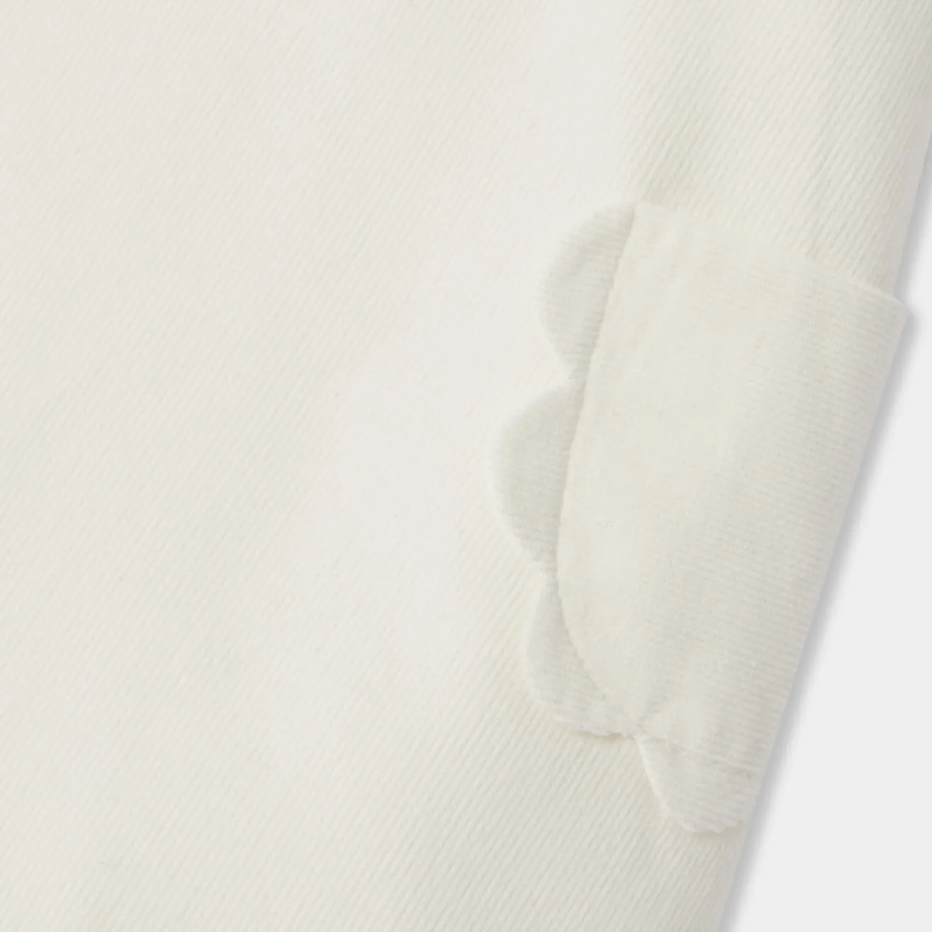 Jacadi Dresses|Baby girl velvet pinafore dress Jacadi soft white