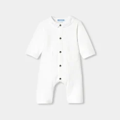 Jacadi Bloomers, Overalls And Sets|Baby jumpsuit in quilted jersey Jacadi White