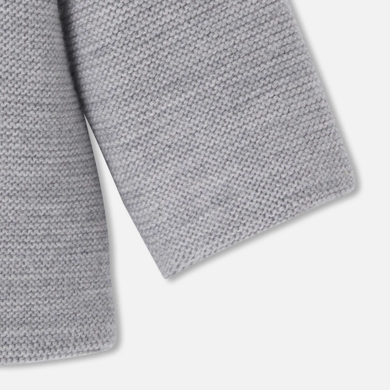 Jacadi Coats And Outerwear|Coats And Outerwear|Baby knitted burnous jacket Jacadi light Heather Grey