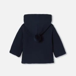 Jacadi Coats And Outerwear|Coats And Outerwear|Baby Merino wool burnous jacket Light navy