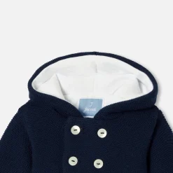 Jacadi Coats And Outerwear|Coats And Outerwear|Baby Merino wool burnous jacket Light navy