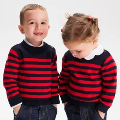 Jacadi Sweaters, Sweatshirts And Cardigans|Cardigans, Sweaters And Sweatshirts|Baby navy sweater Navy/Red