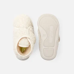 Jacadi Slippers|Slippers|Baby sherpa slippers Cream/Beige