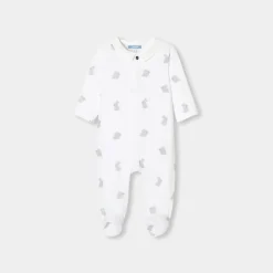 Jacadi Pajamas|Pajamas|Baby velvet pajamas White/Multicolour