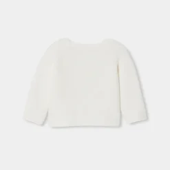 Jacadi Jumpers, Sweatshirts And Cardigans|Baby wool and cotton cardigan Jacadi soft white