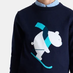 Jacadi Sweaters, Sweatshirts And Cardigans|Boy bear sweater Jacadi Navy