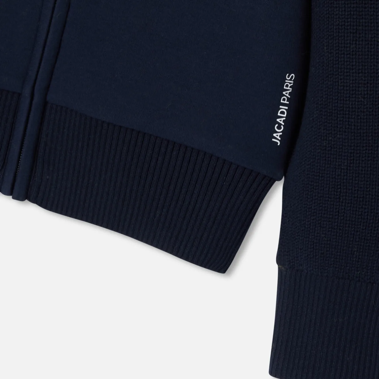 Jacadi Sweaters, Sweatshirts And Cardigans|Boy bi-material cardigan Jacadi Navy