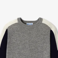 Jacadi Sweaters, Sweatshirts And Cardigans|Boy cashmere sweater Grey/Navy