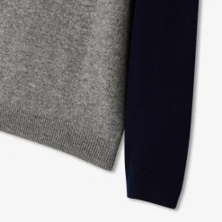 Jacadi Sweaters, Sweatshirts And Cardigans|Boy cashmere sweater Grey/Navy