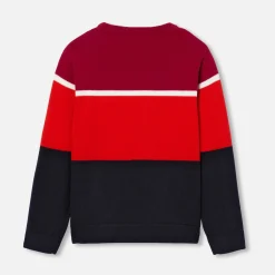 Jacadi Sweaters, Sweatshirts And Cardigans|Boy color block sweater Navy/Red