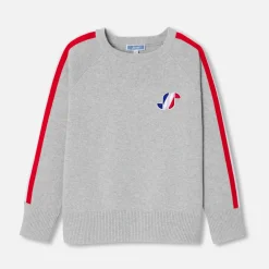 Jacadi Sweaters, Sweatshirts And Cardigans|Boy cotton sweater Jacadi light Heather Grey